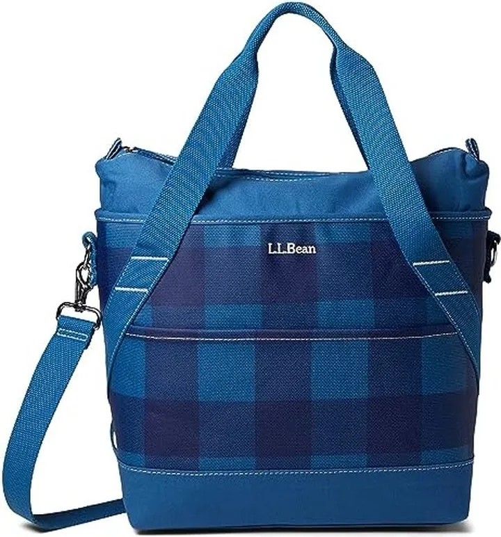 L.L.Bean Insulated Tote Medium Plaid (Blue Buffalo) Bags