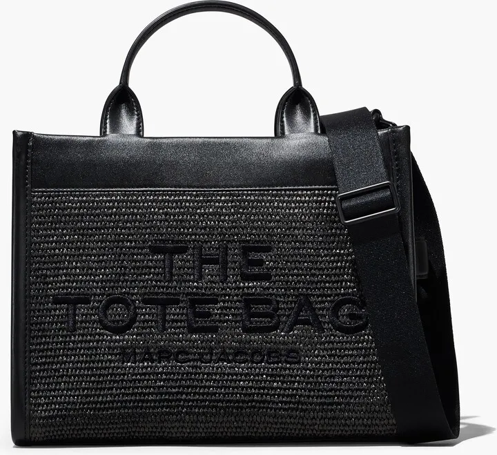 The Woven Dtm Medium Tote Bag - Black
