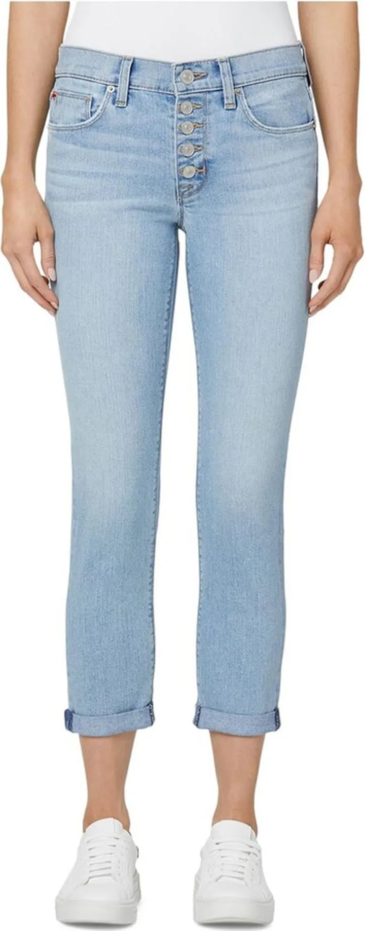 Natalie Womens Mid-Rise Slim Boyfriend Jeans