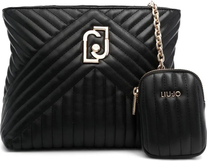 Chevron-Quilt Shoulder Bag