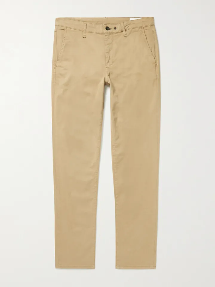 Fit 2 Slim-Fit Garment-Dyed Stretch-Cotton Twill Chinos