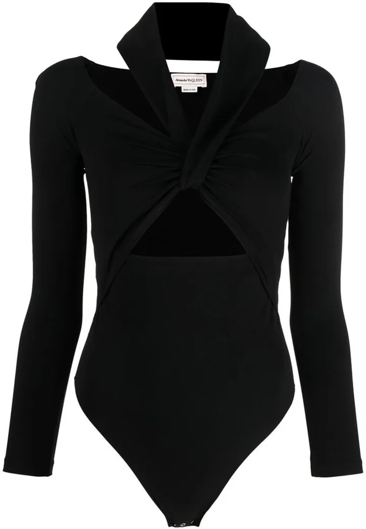 Cut-Out Halterneck Bodysuit