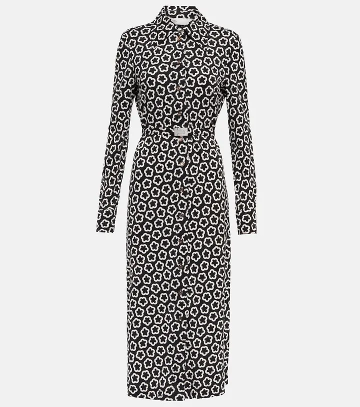 Printed midi dress