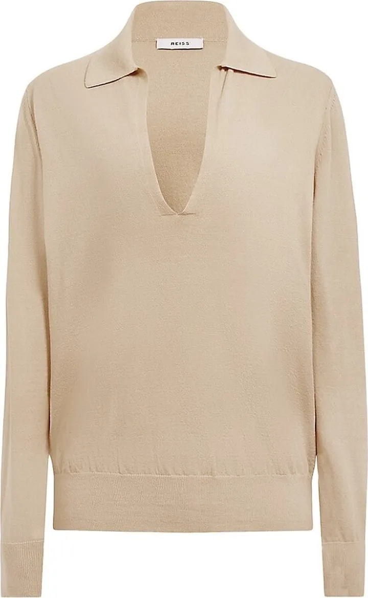 Nellie Collared V-Neck Sweater
