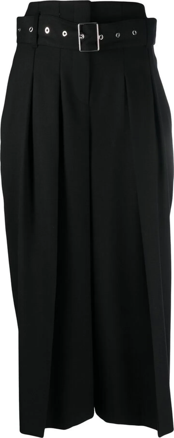 High-Waist Belted Trousers