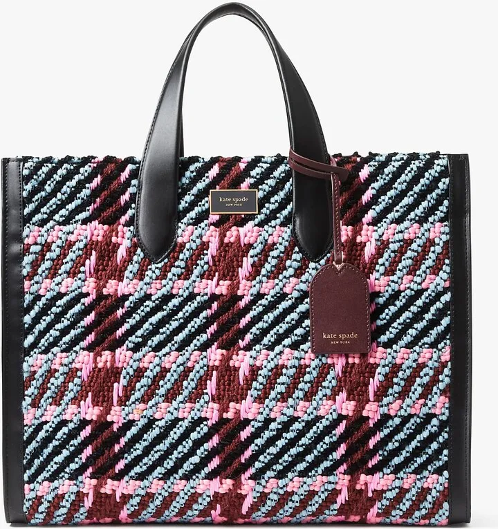 Kate Spade Manhattan Plaid Large Tote