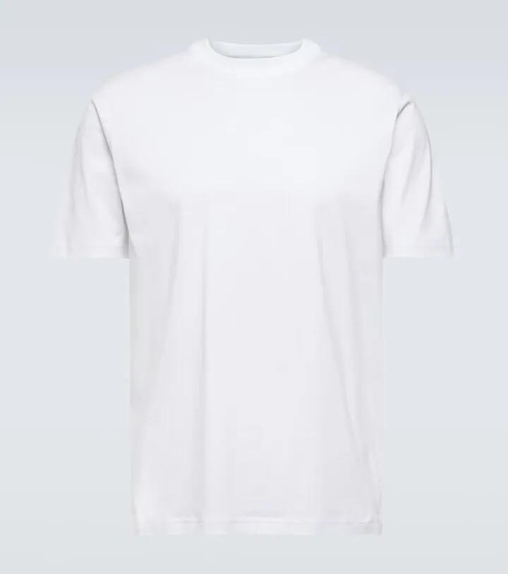 Embroidered cotton jersey T-shirt