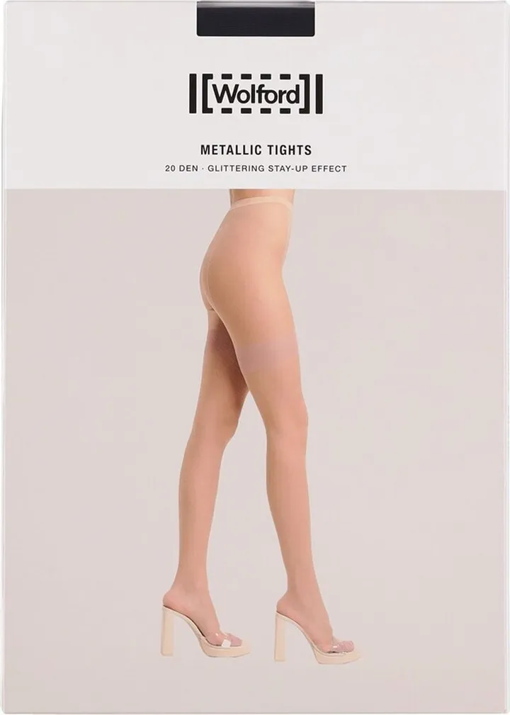Metallic sheer tights