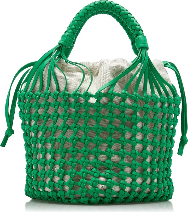 Women's Intrecciato Leather Macrame Tote Bag