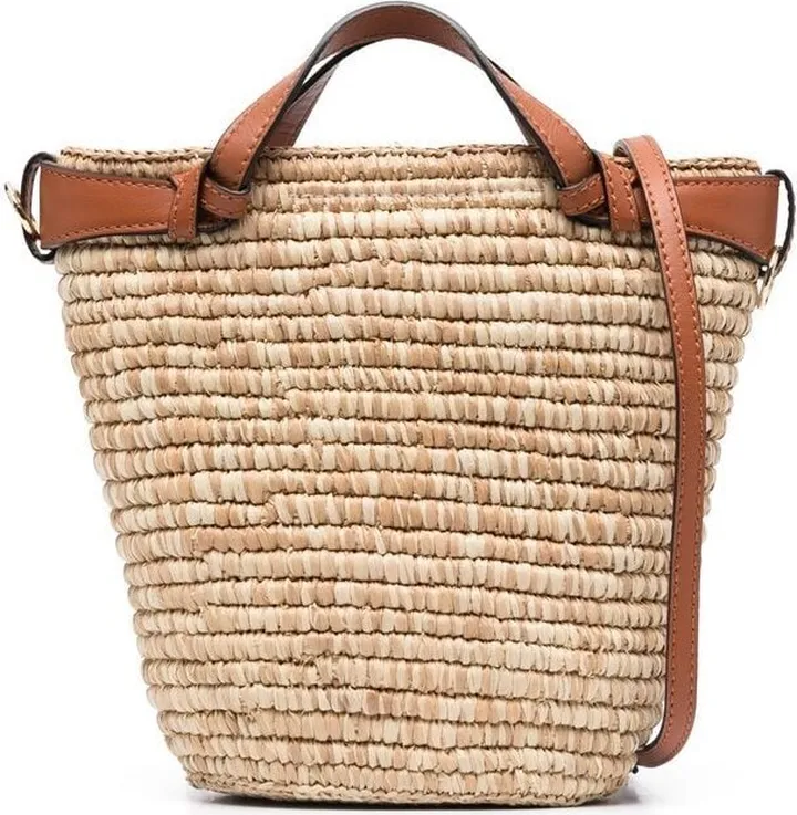 Braided-Raffia Tote Bag