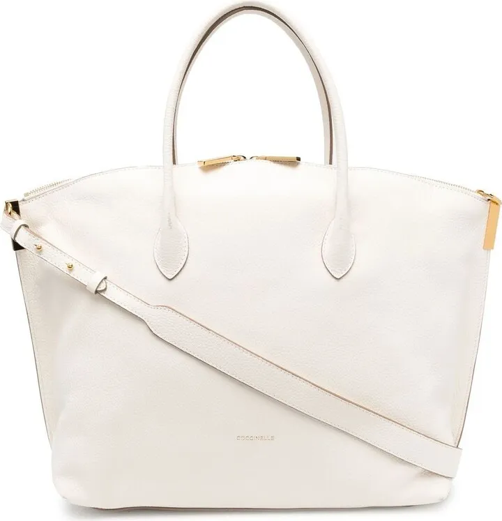 Logo-Print Detail Tote Bag