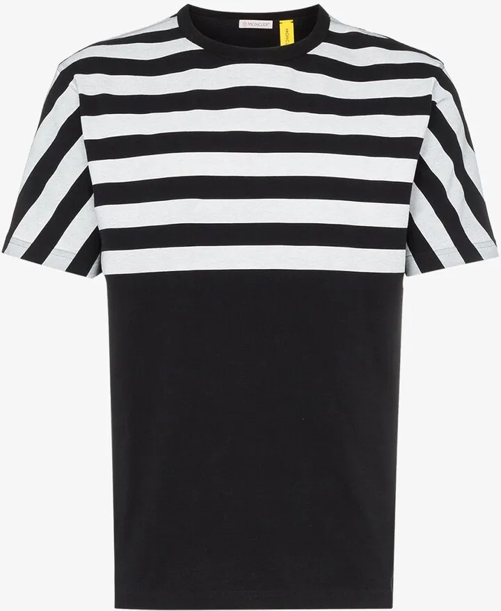 X Fragment Half Striped T-Shirt