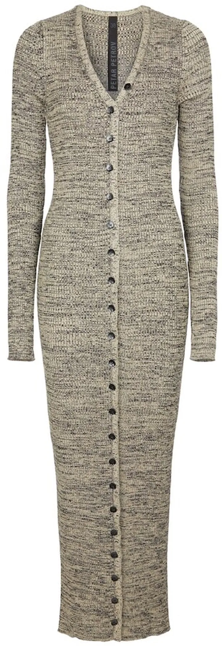 Erica ribbed-knit silk maxi dress