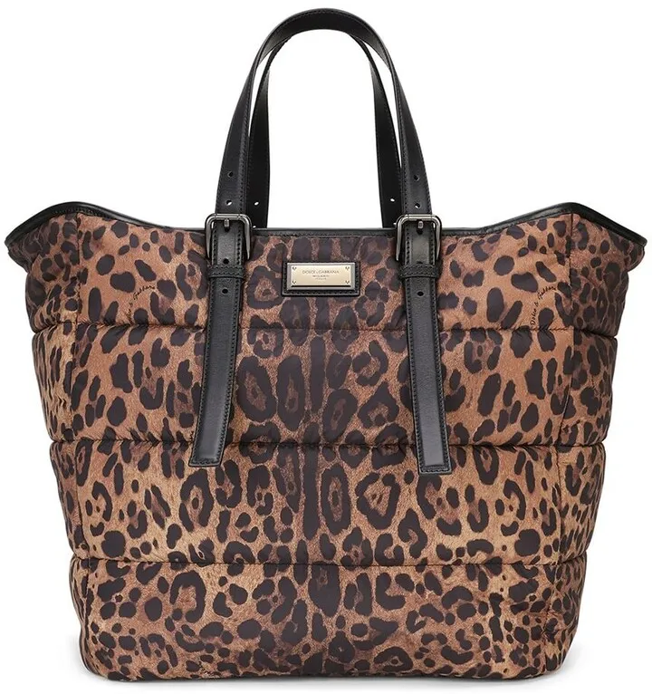 Leopard-Print Tote Bag