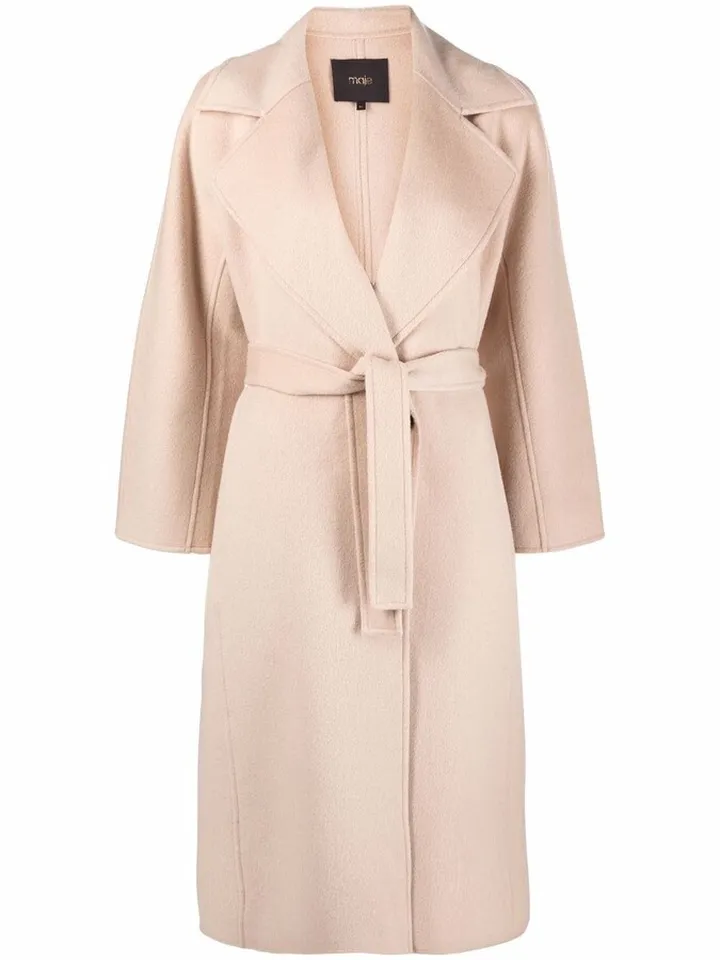 Felted Wool Belted Coat