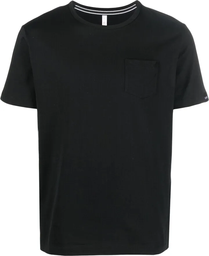 patch-pocket cotton T-shirt