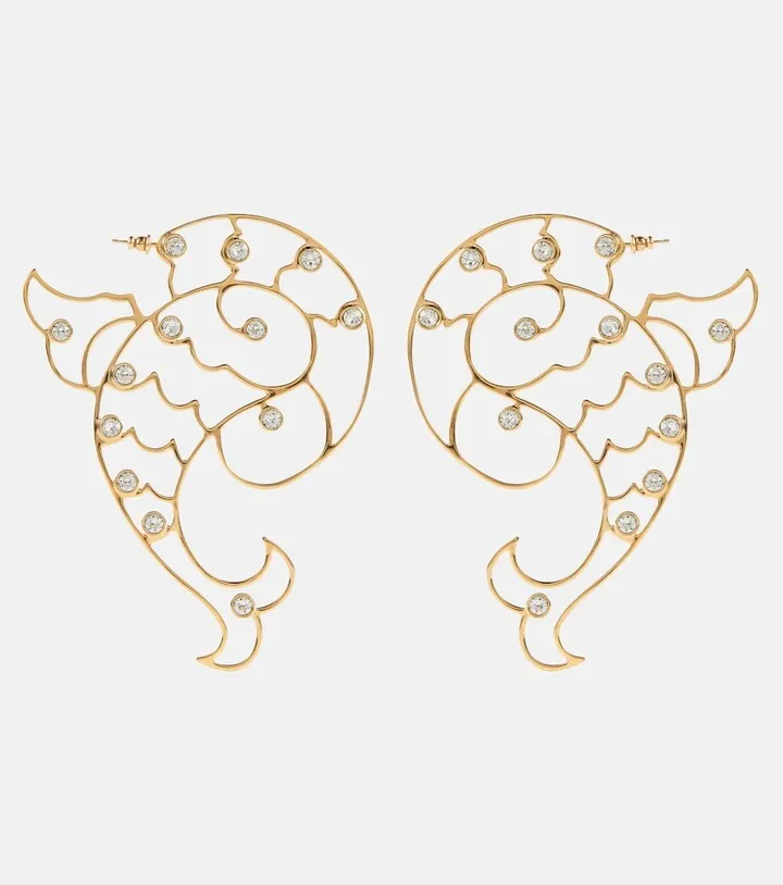Swarovksi crystal-embellished earrings