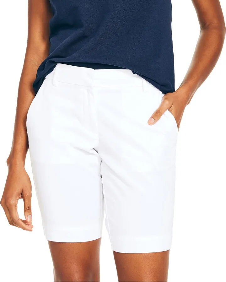 Nautica Women's Stretch-Twill Printed Short