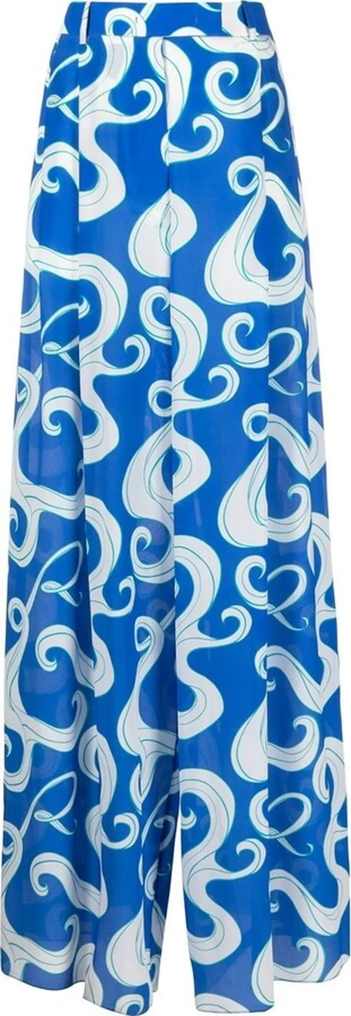 Printed High Waist Trousers