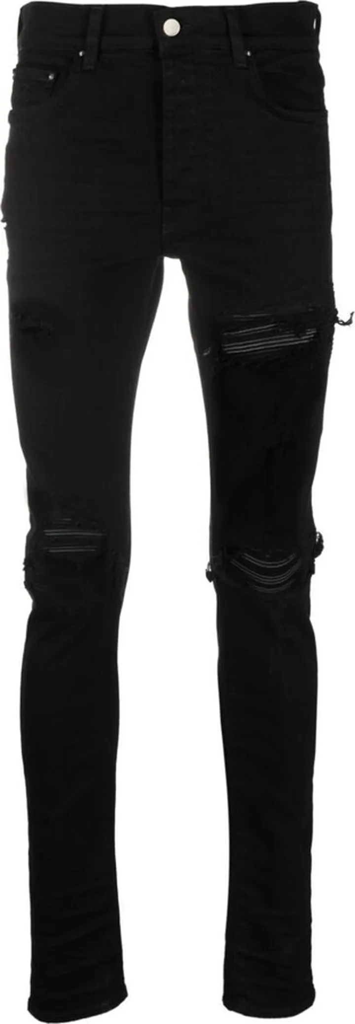 Black Distressed Skinny Jeans