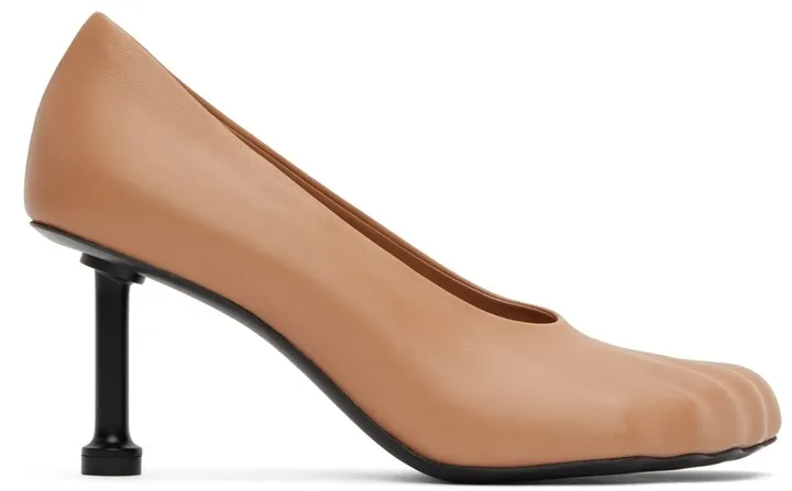 Balenciaga Tan Fetish Heels