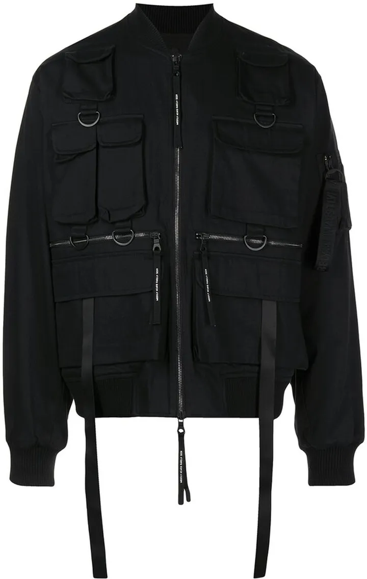 Multiple-Pocket Bomber Jacket