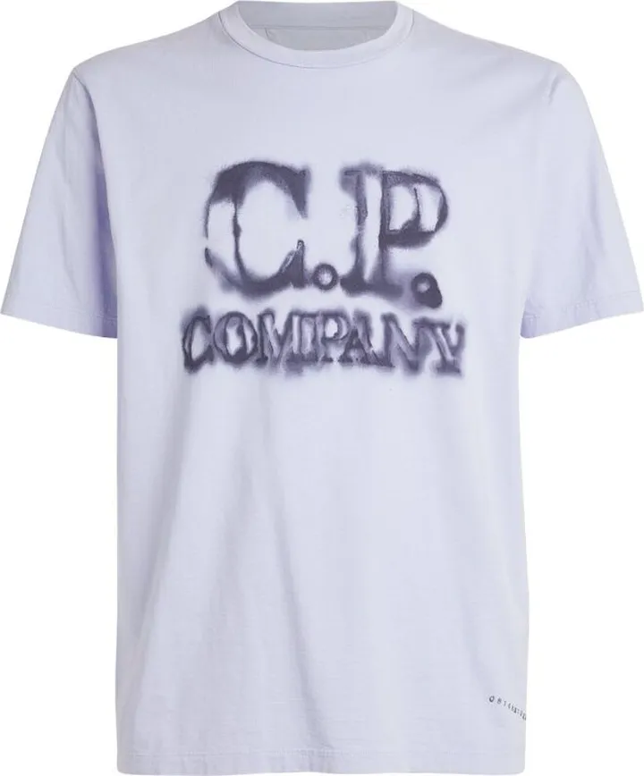 C.P. Company Blurry Logo Print T-Shirt