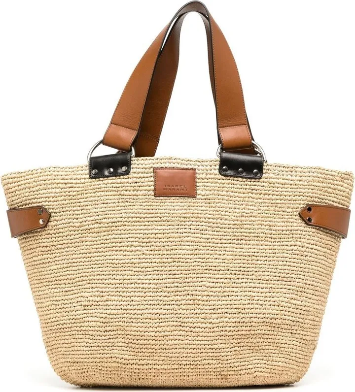 Bahiba raffia shoulder bag