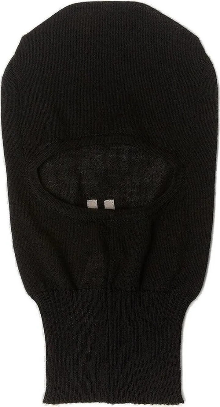Rick Owens Skull Cut-Out Knitted Balaclava