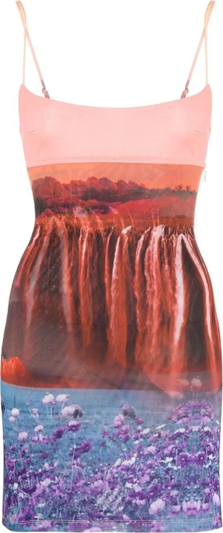Anya abstract-print mini dress