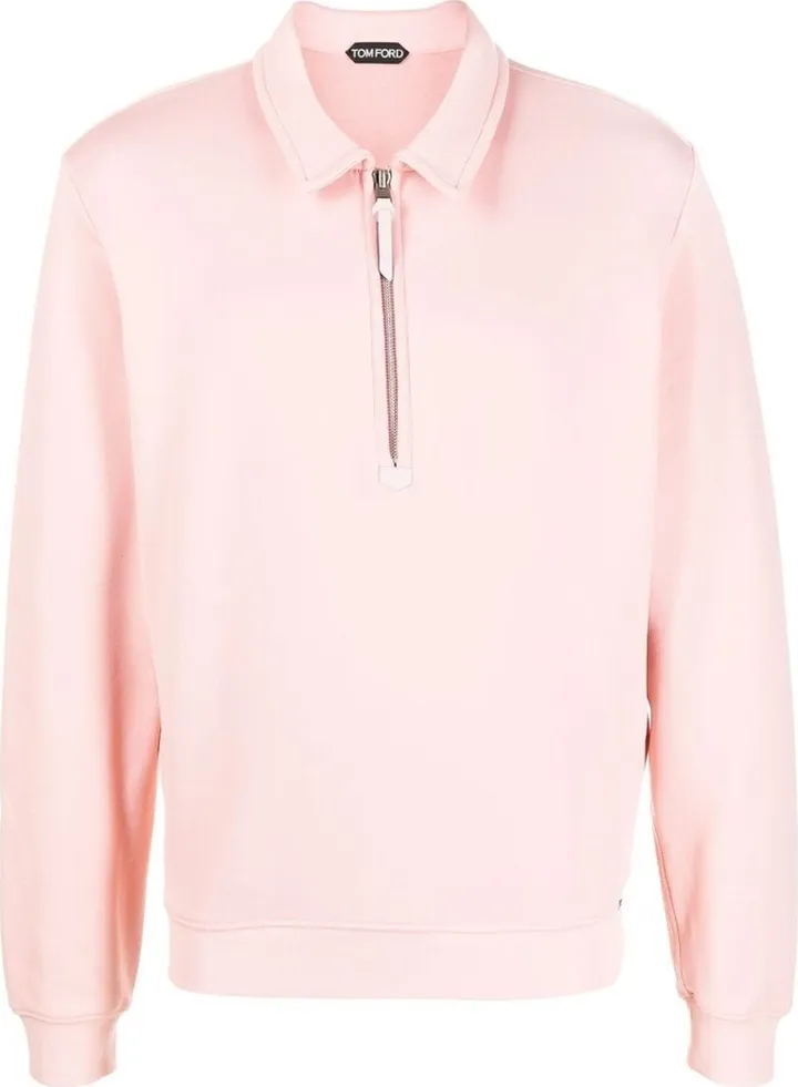 Half-Zip Long-Sleeved Sweater