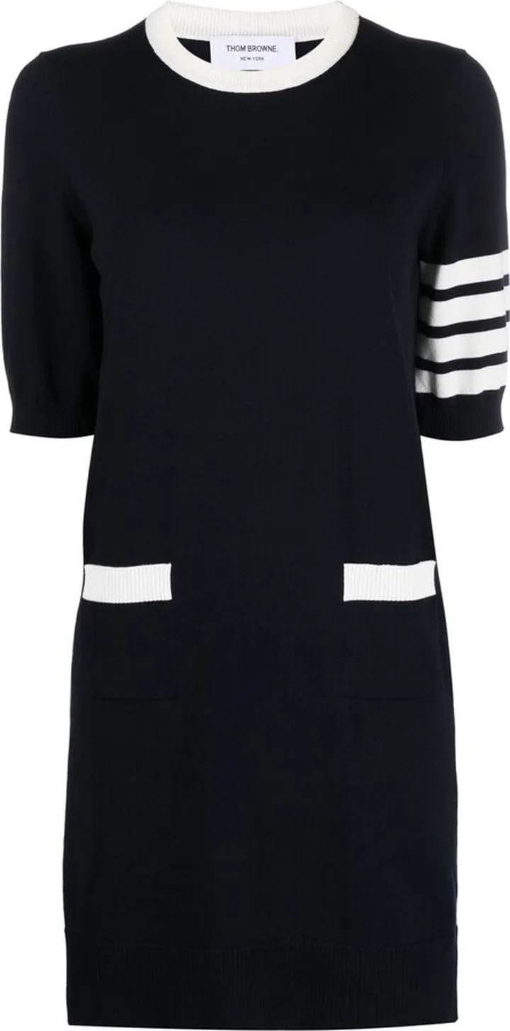 THOM BROWNE- Cotton Mini Dress