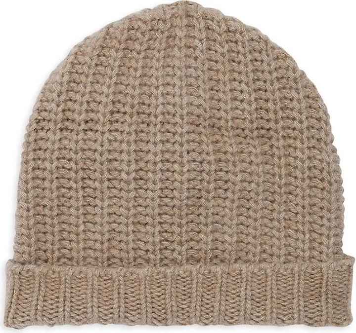 Ribbed Cashmere Beanie