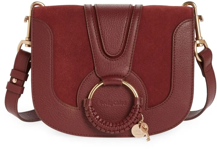 Hana Suede & Leather Shoulder Bag
