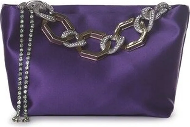Gedebe Jessye Embellished Chain Satin Tote Bag