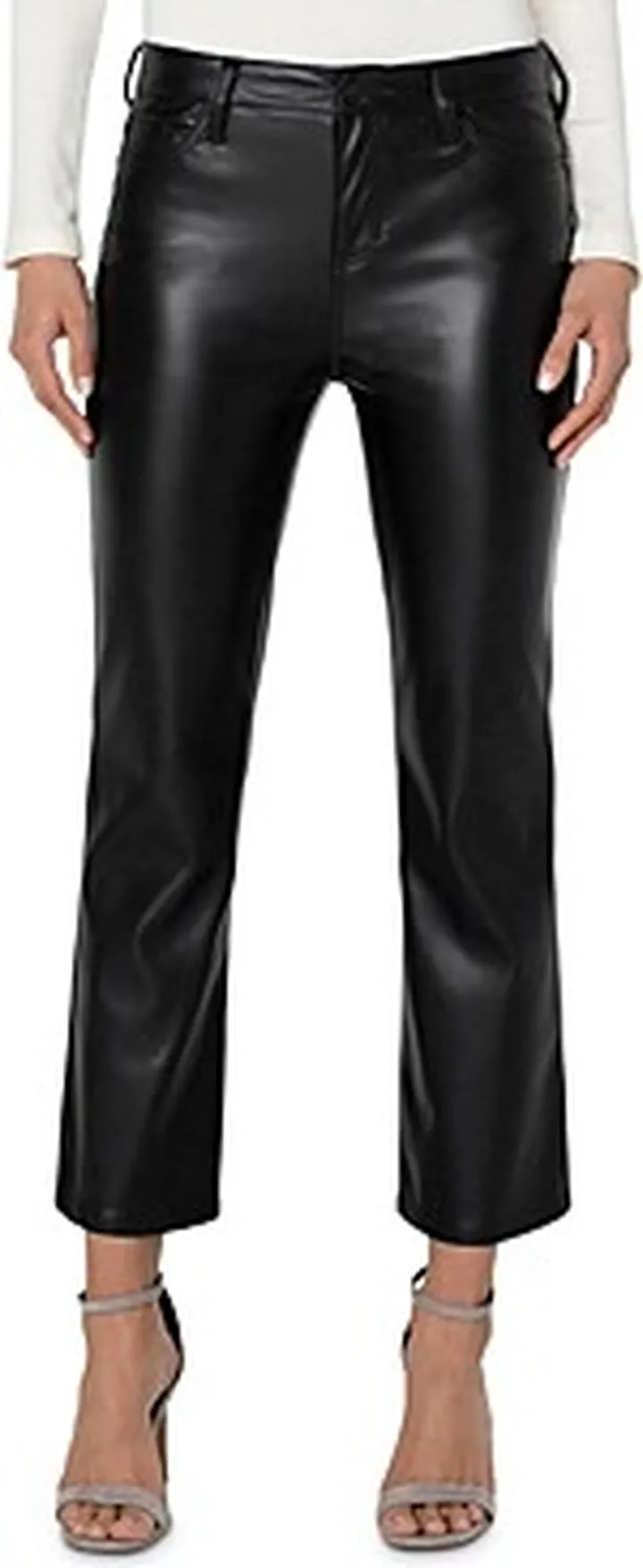 Liverpool Los Angeles Hannah Faux Leather Straight Ankle Pants