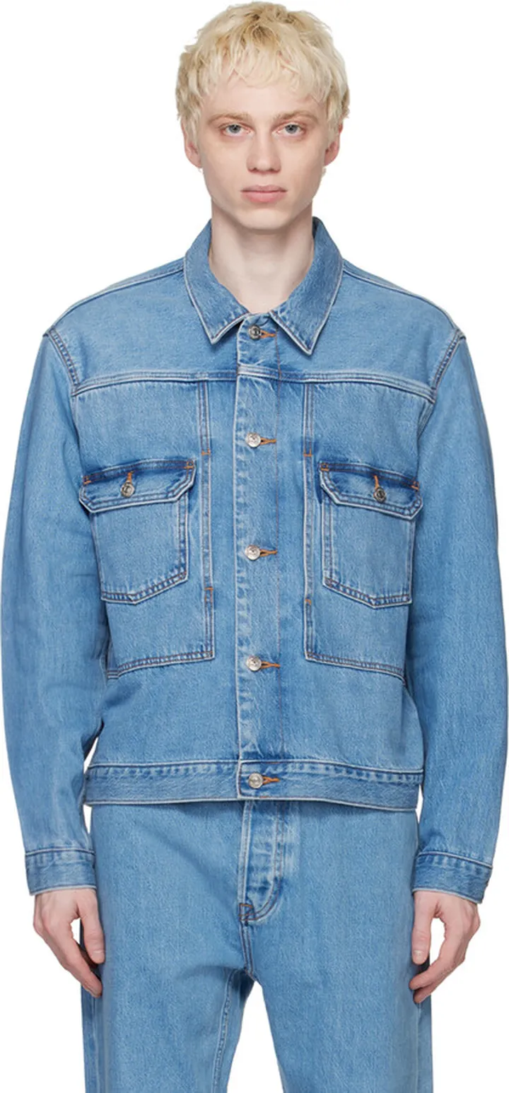 Calvin Klein Blue Utility Denim Jacket