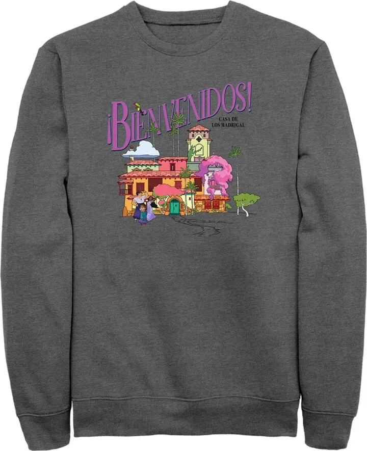 Men's Encanto Mirabel Bienvenidos Casa De Los Madrigal Sweatshirt - Charcoal Heather - 3X Large