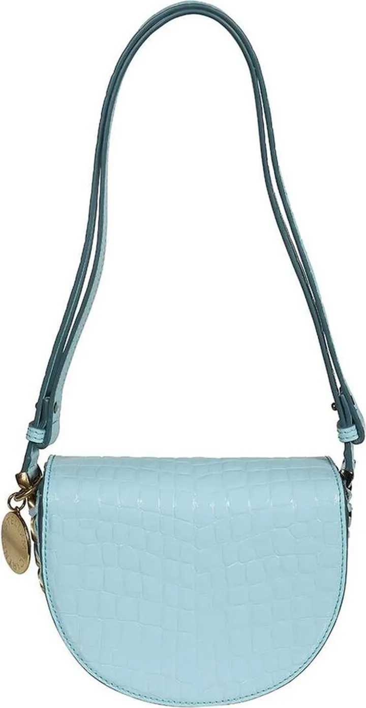 Stella McCartney Logo Plaque Chain Linked Shoulder Bag