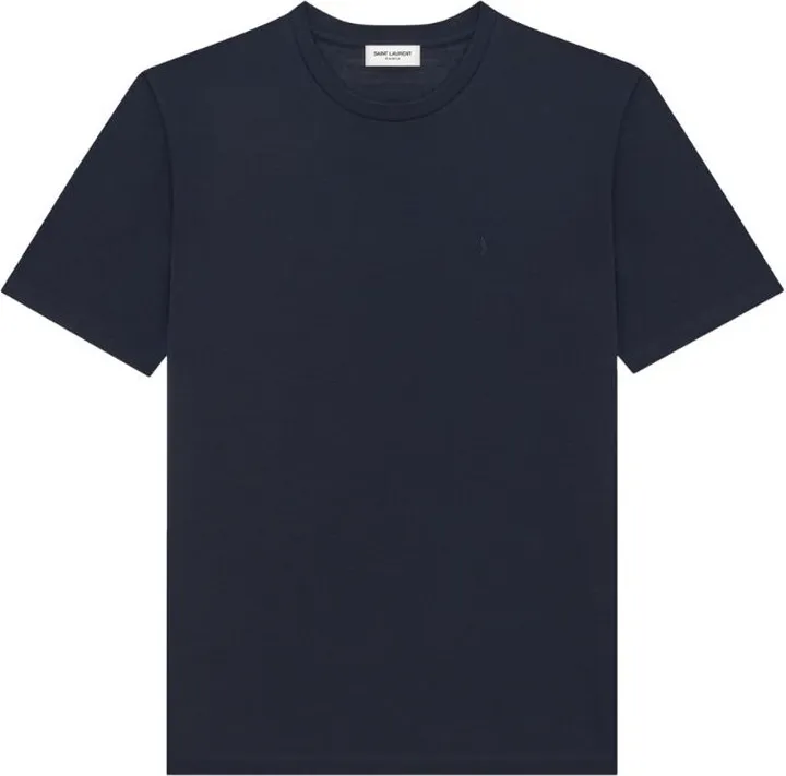 Saint Laurent Wool-Silk Blend Logo T-Shirt