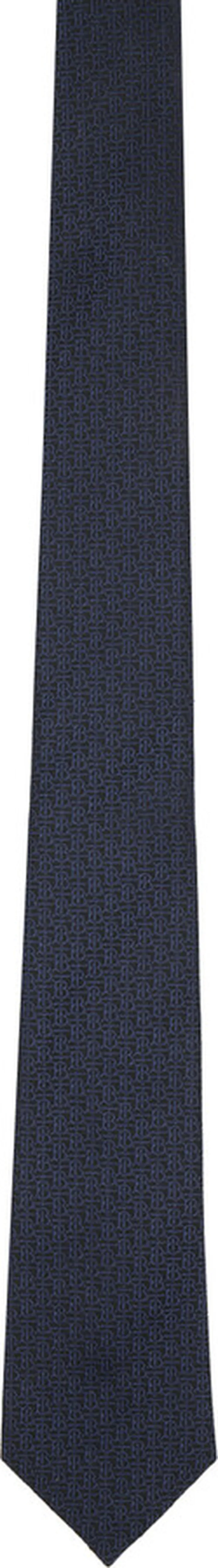 Burberry Navy Monogram Tie