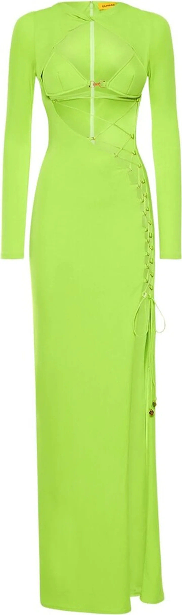 Blink stretch jersey crossed long dress