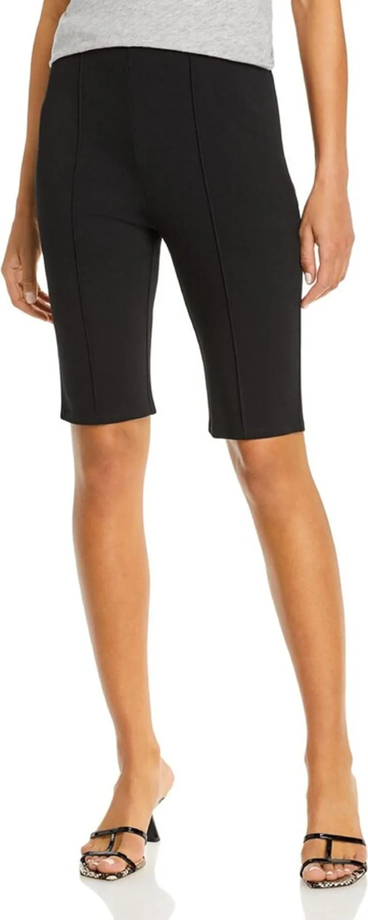 Toby Womens Pintuck Solid Bike Shorts