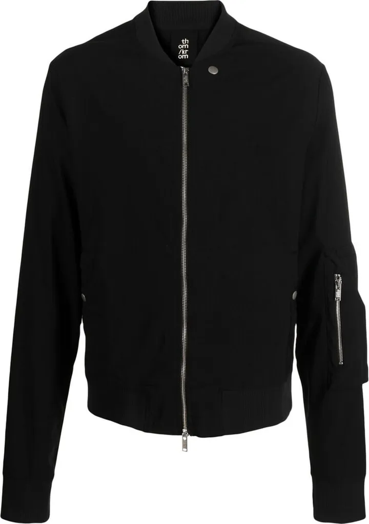 Zipped-Up Bomber Jacket