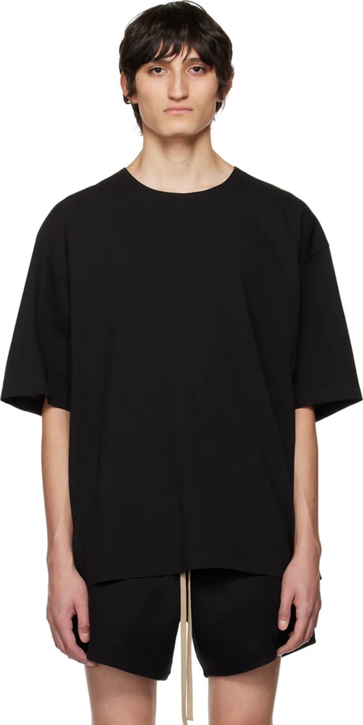 Fear of God Black Double-Layered T-Shirt