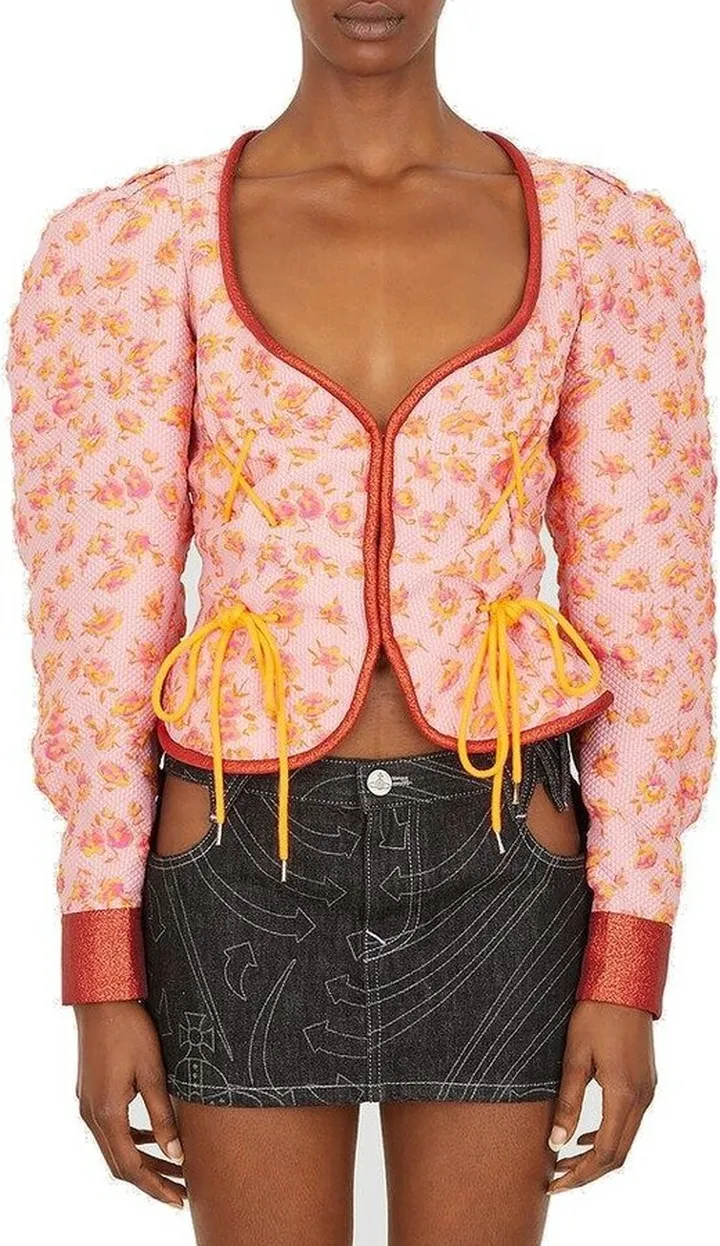 Vivienne Westwood Graphic Printed V-Neck Jacket