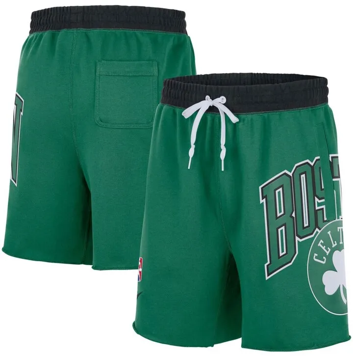 Men's Kelly Green Boston Celtics 75th Anniversary Courtside Fleece Shorts