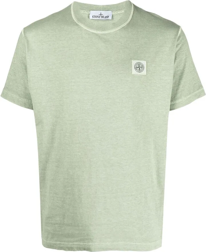 logo-patch cotton T-shirt