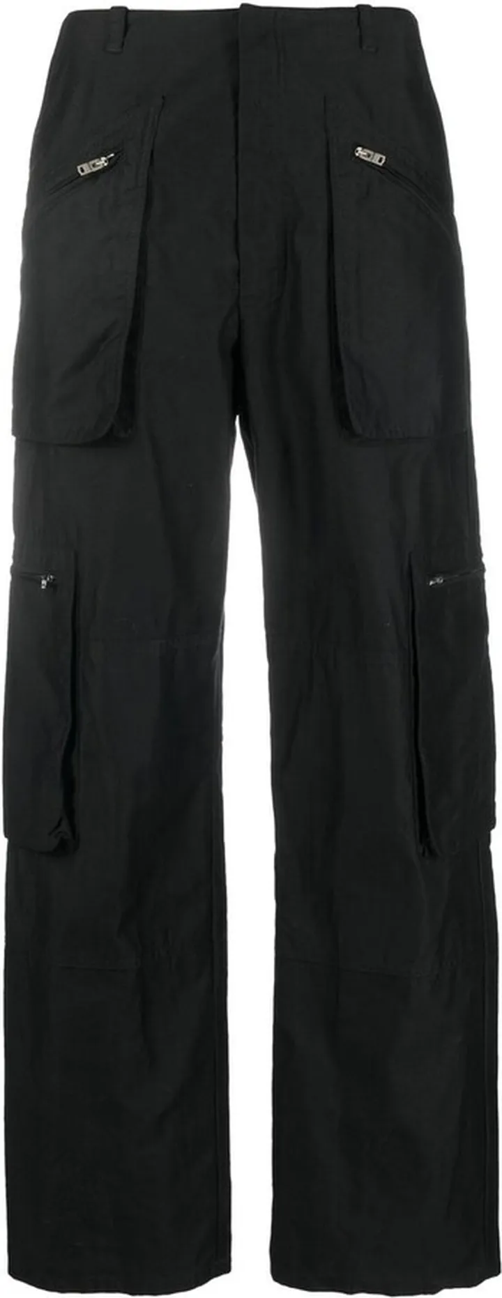 Straight-Leg Cut Trousers