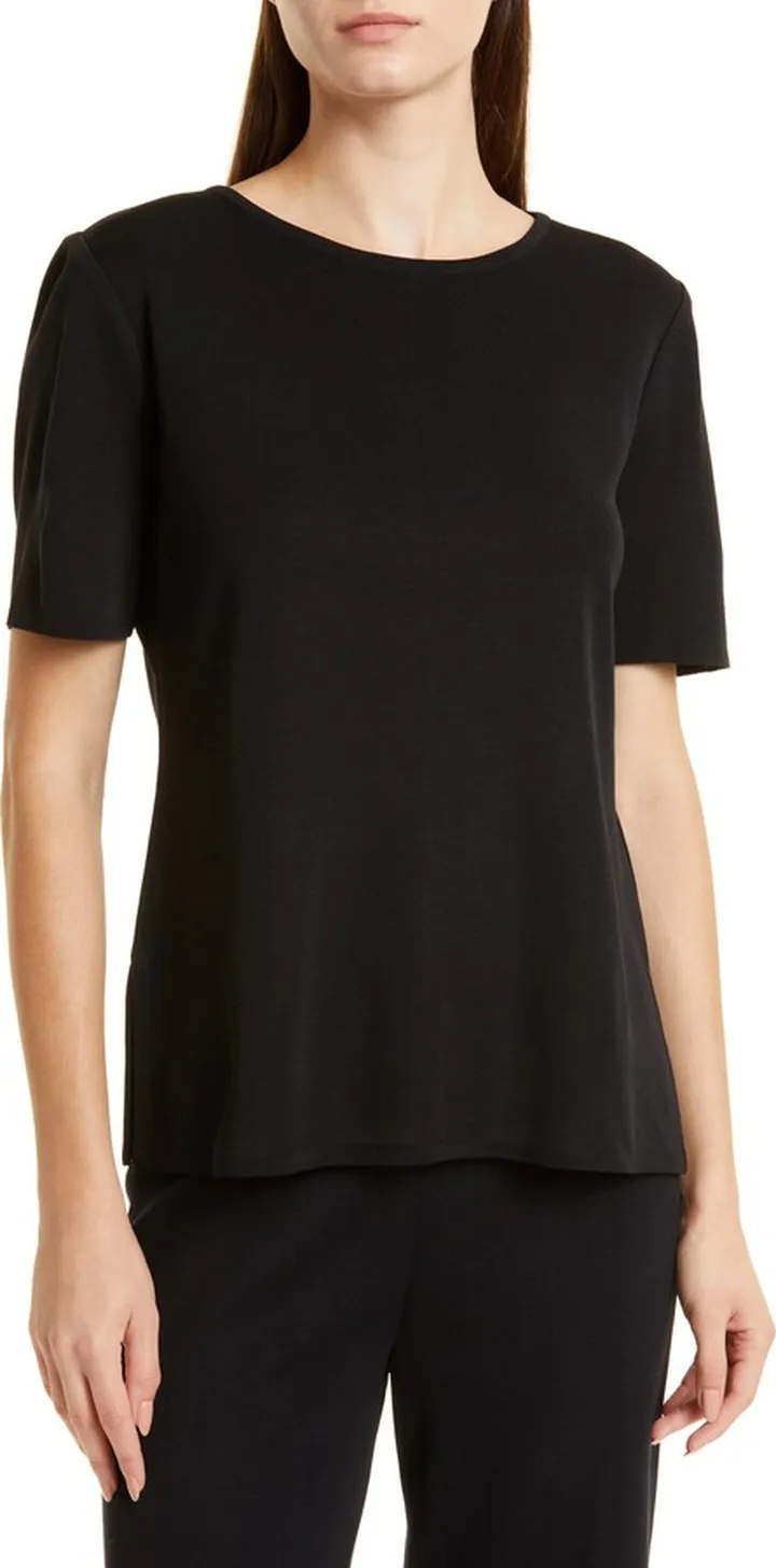Short Sleeve Knit Tunic Top